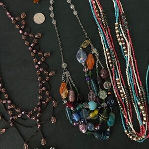 Colorful Beaded Necklace Set